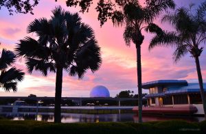 Sunset in Epcot